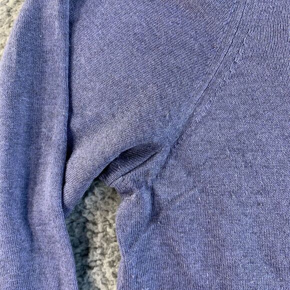 Banana Republic Sweater Mens XL Purple Luxury Blend Silk Cashmere Pullover‎ - Picture 6 of 12